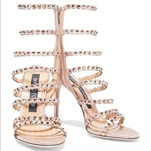 NEW SERGIO ROSSI Kimberly crystal-embellished shoe